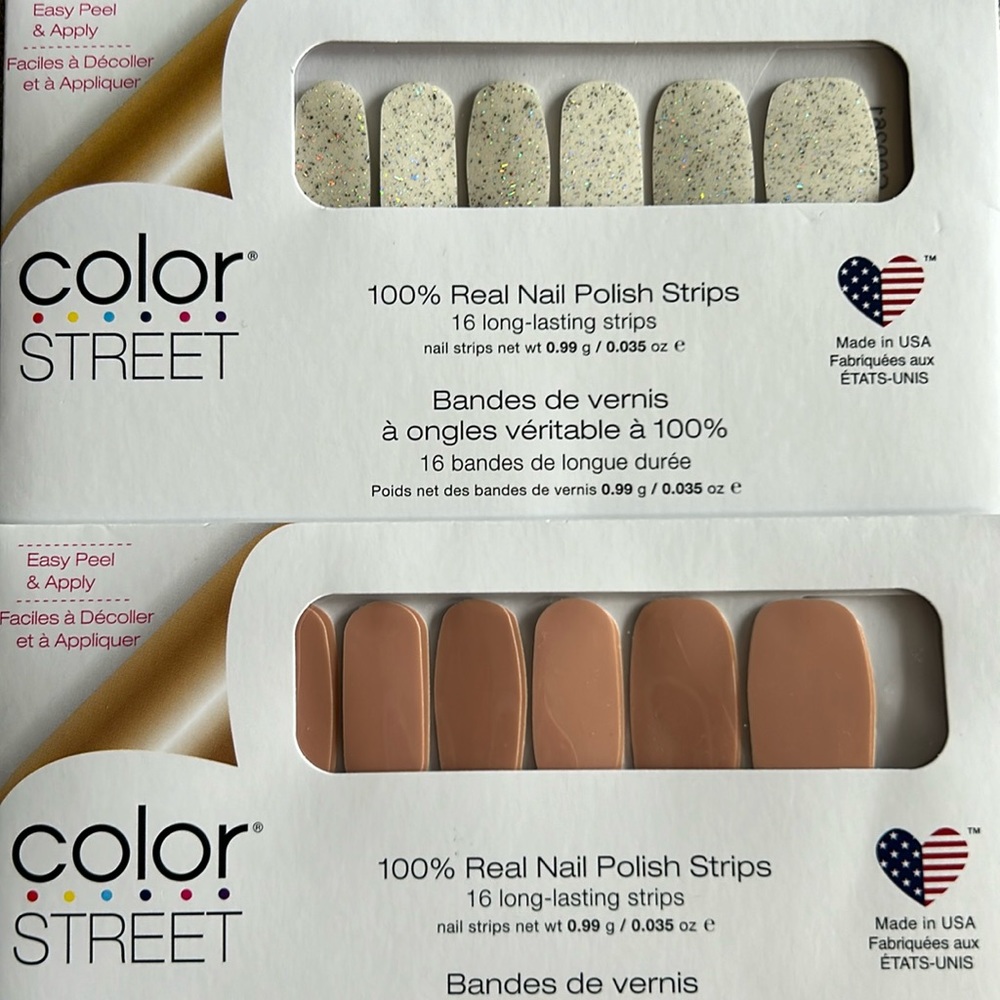 2 sets of Color Street nail polish strips